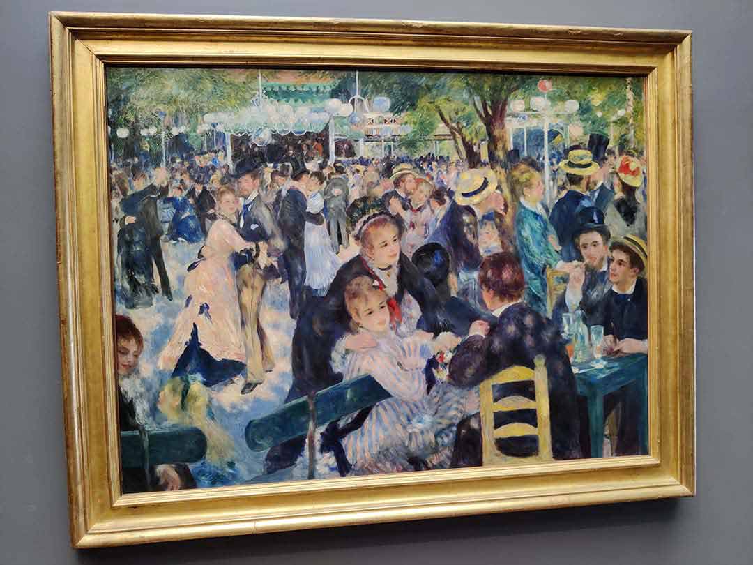 Cuadro Moulin de la Galette de renpir del Museo Orsay de Paris