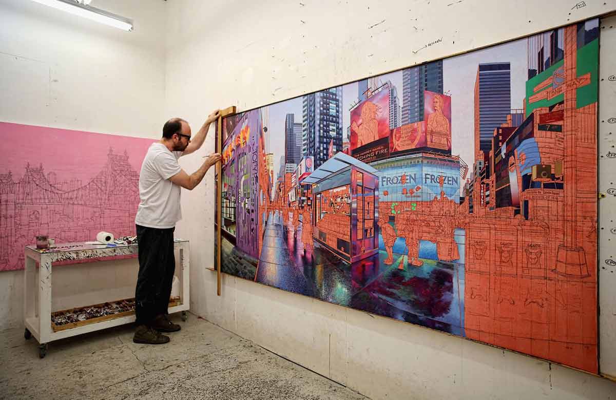 Foto del pintor realista Nathan Walsh