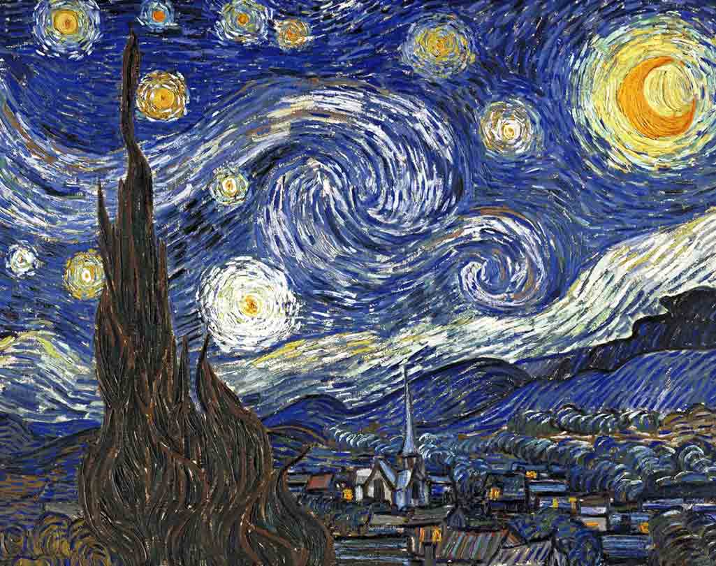 Noche estrellada de Vincent Van Gogh