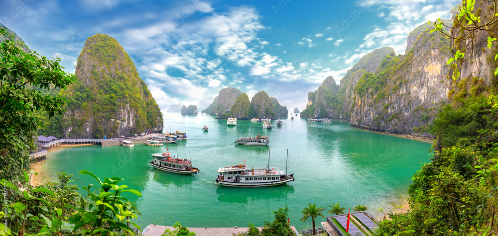 Barcos turísticos en Vietnam