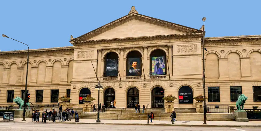 foto del instituto de arte de Chicago, uno de los museos más importantes del mundo