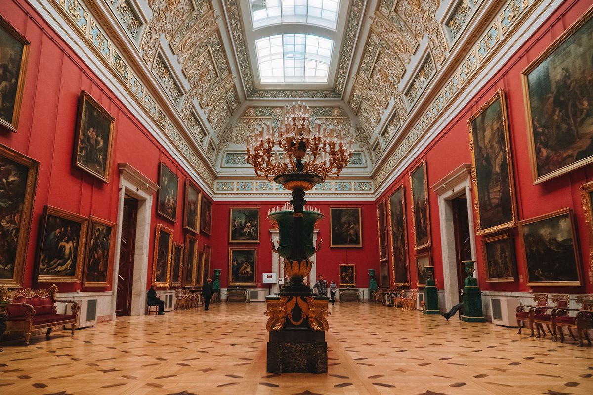 Foto del interior Museo del Hermitage en San petersburgo