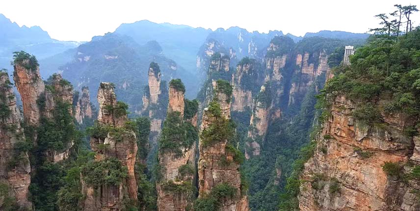 Parque Natural forestal zhangjiajie de China