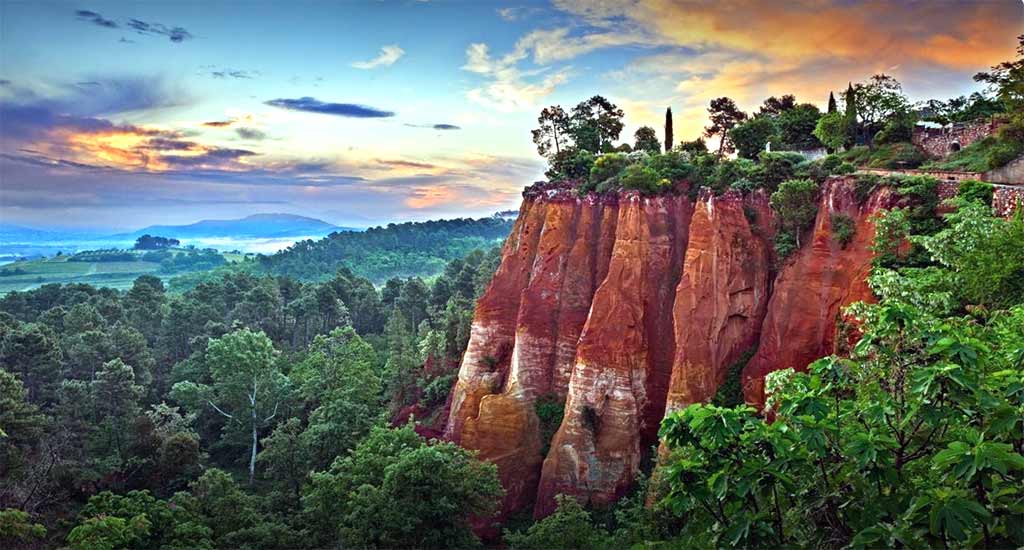 Foto del Parque de Luberon en la Provenza de francia