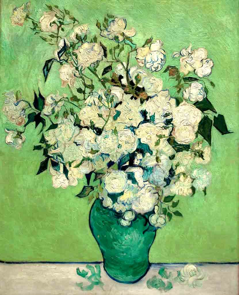 Vaso con rosas, cuadro de Vincent Van Gogh