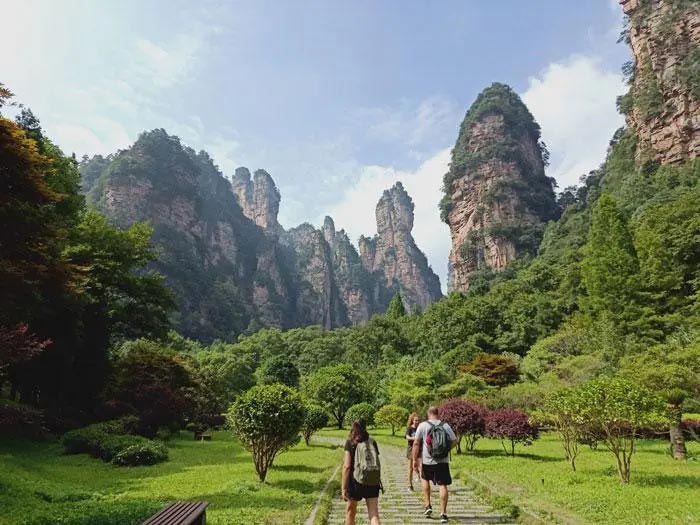 zhangjiajie En china, el más famoso parque nacional