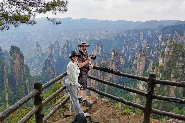 Mirador del parque nacional forestal de zhangjiajie
