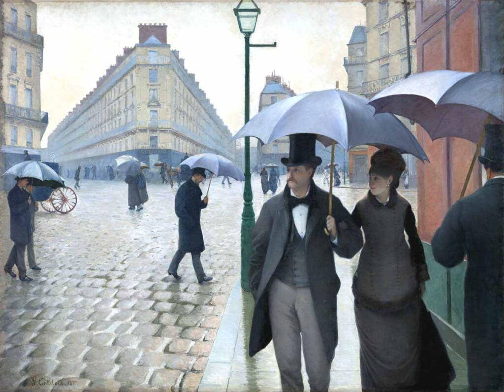 Cuadro de una calle de Paris de Caillebotte