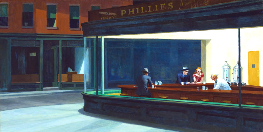 cuadro de Hopper titulado Nighthawks