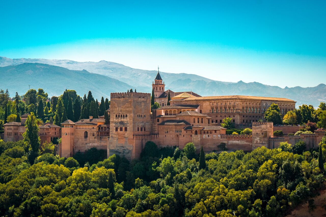 foto de la Alhambra de granada desde el mirador de San nicolás