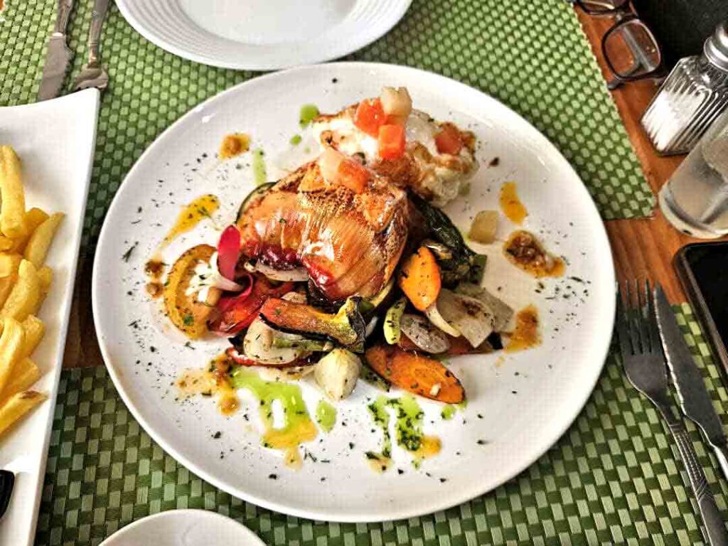 Plato de langosta en la Habana Cuba